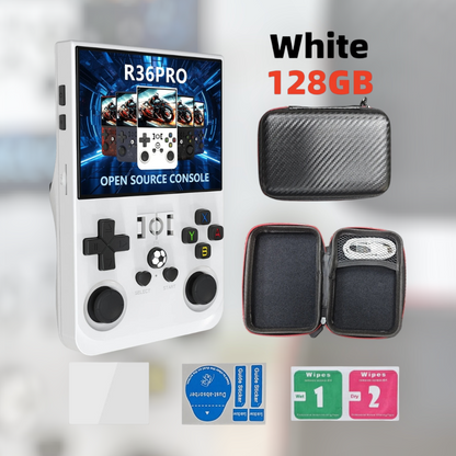 BOLT Retro Adventure Handheld Gaming Console™ R36Pro Includes: